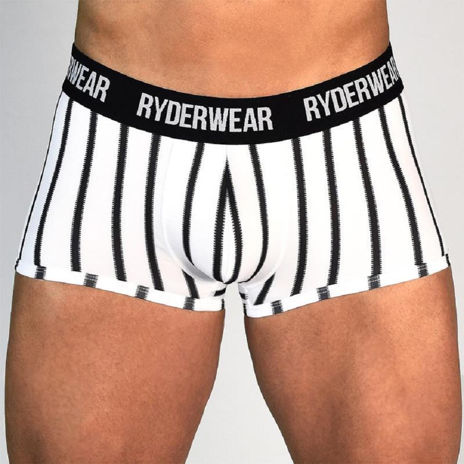 Black / White Women's Ryderwear Boxer Brief Accessories | 78RT35040