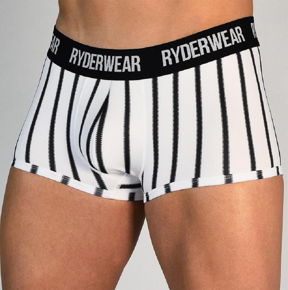 Black / White Women's Ryderwear Boxer Brief Accessories | 78RT35040