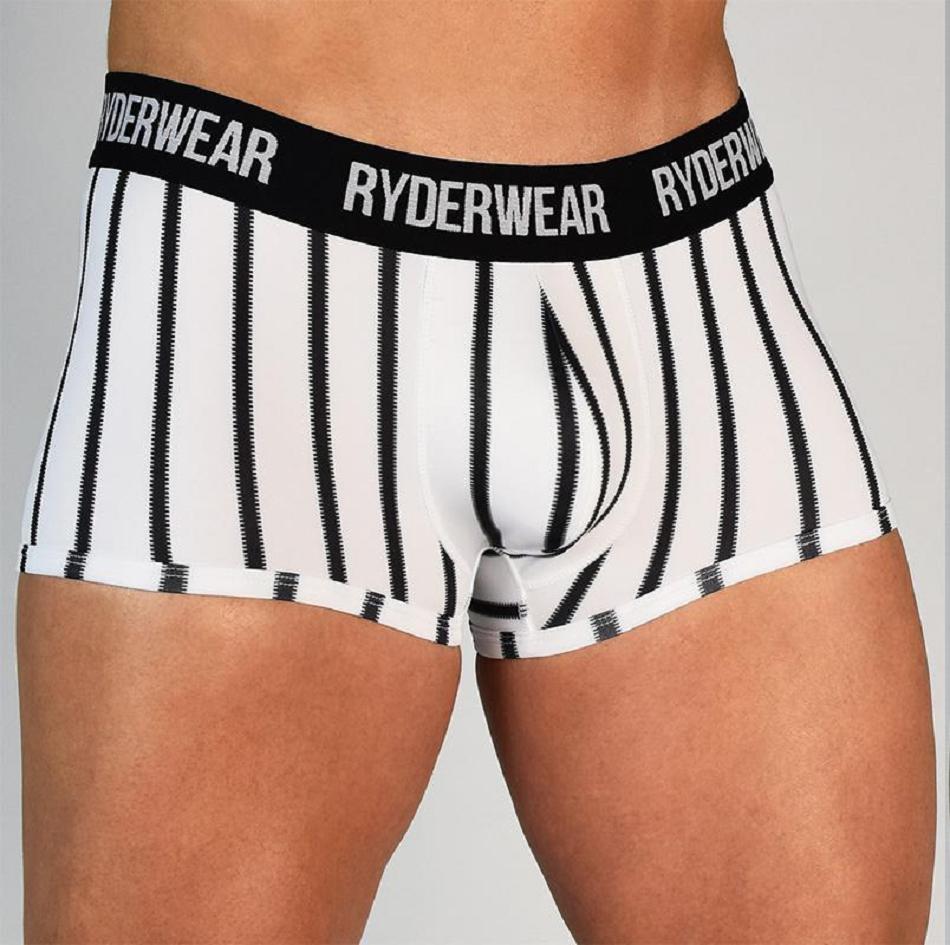 Black / White Women\'s Ryderwear Boxer Brief Accessories | 78RT35040