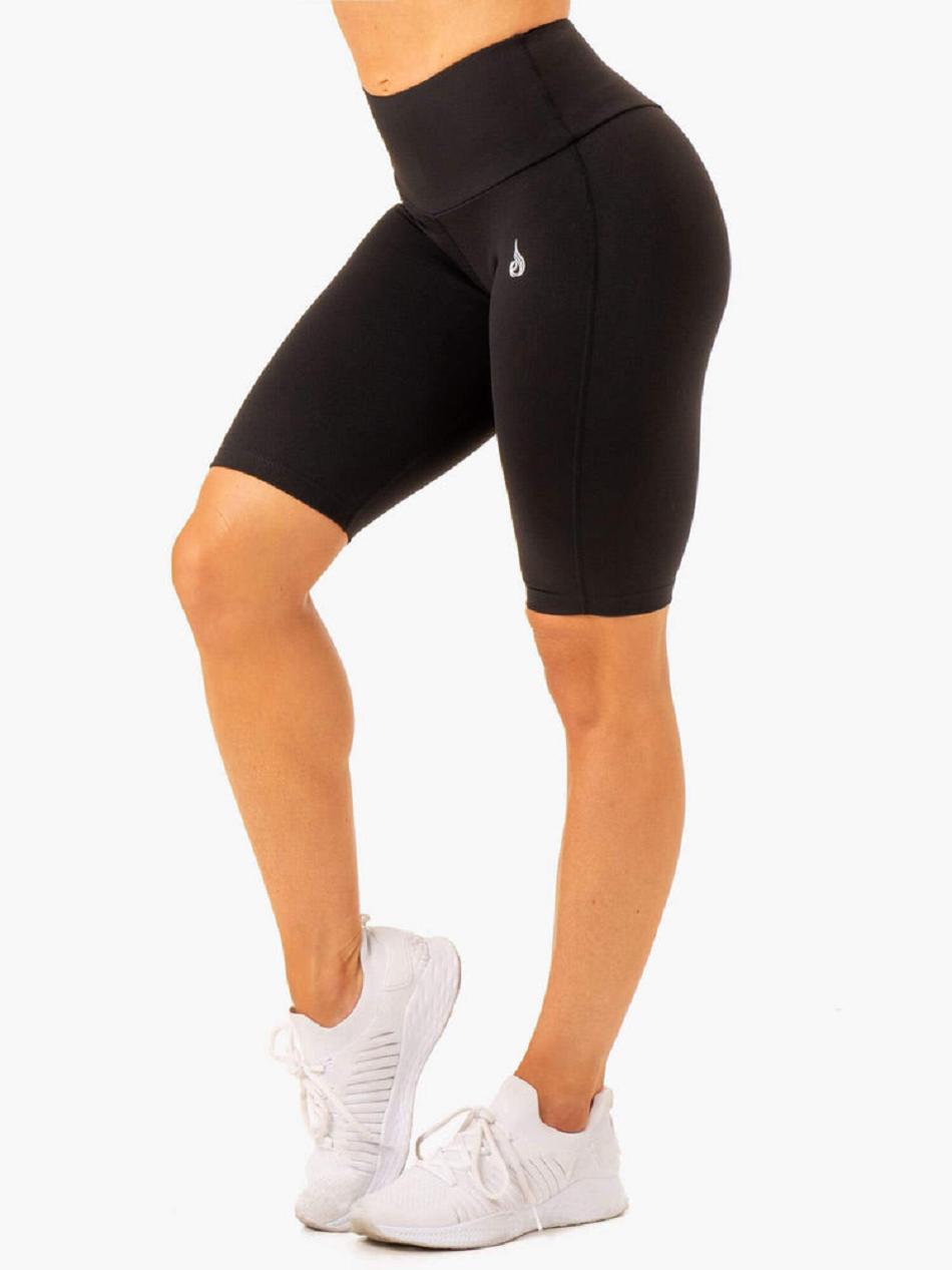 Black Women's Ryderwear Action Bike Short Shorts | 613Y73188