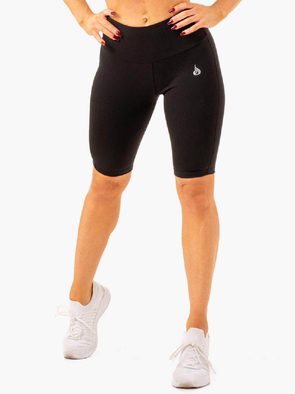 Black Women\'s Ryderwear Action Bike Short Shorts | 613Y73188