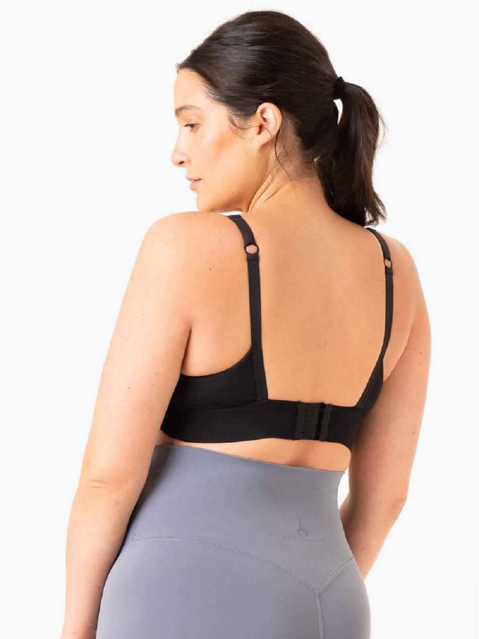 Black Women's Ryderwear Active Bump Sports Bras | ES5465656