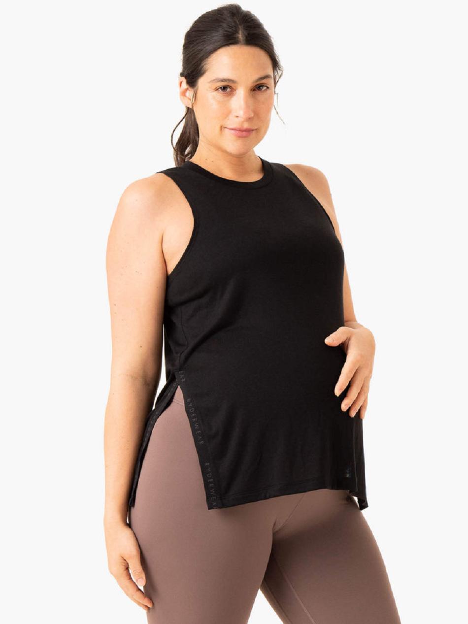 Black Women\'s Ryderwear Active Bump Tanks | 5G6442052