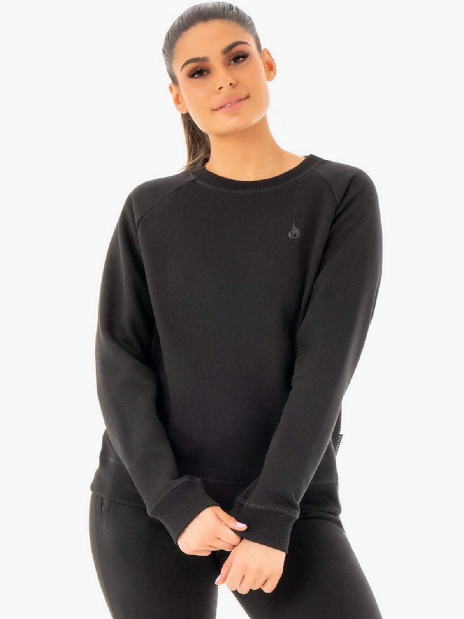 Black Women\'s Ryderwear Adapt Boyfriend Sweaters | 110S12658