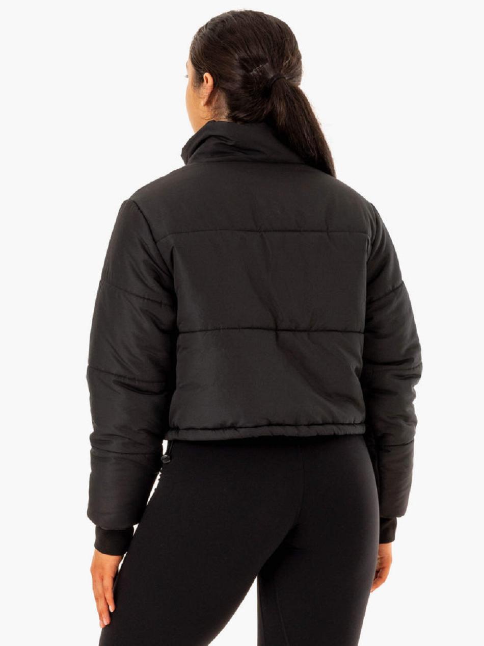 Black Women's Ryderwear Apex Puffer Jackets | MT7171126