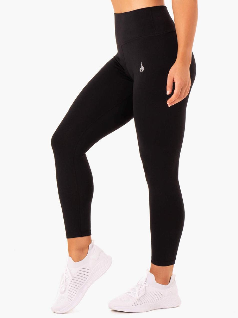 Black Women's Ryderwear Base Full Length High Waisted Leggings | 41RW32575