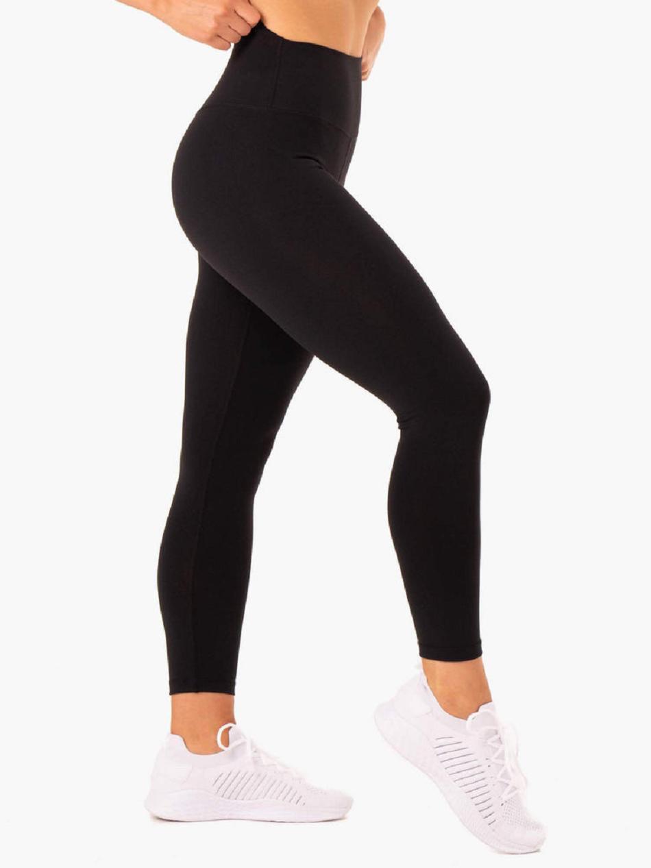 Black Women's Ryderwear Base Full Length High Waisted Leggings | 41RW32575