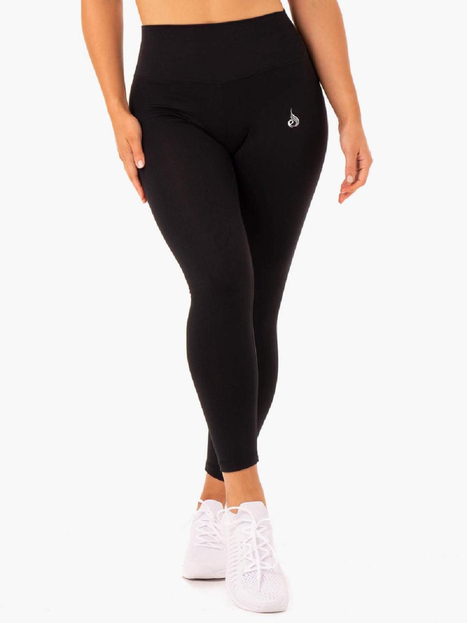 Black Women\'s Ryderwear Base Full Length High Waisted Leggings | 41RW32575