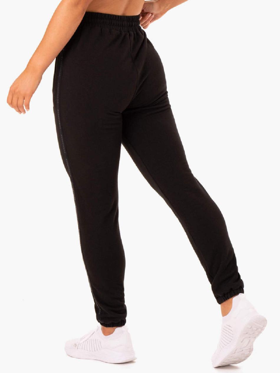 Black Women's Ryderwear Base High Waisted Track Pants | 75RC25368