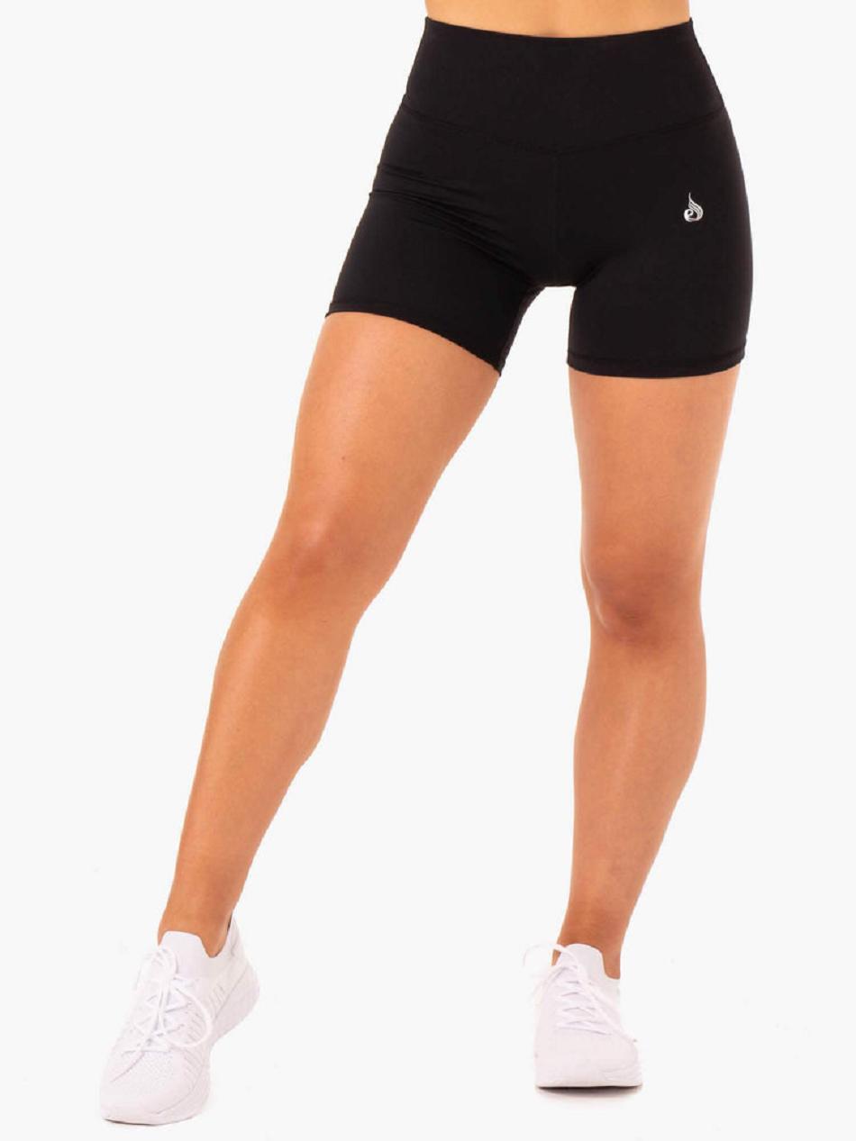 Black Women\'s Ryderwear Base High Waisted Shorts | XG5192127