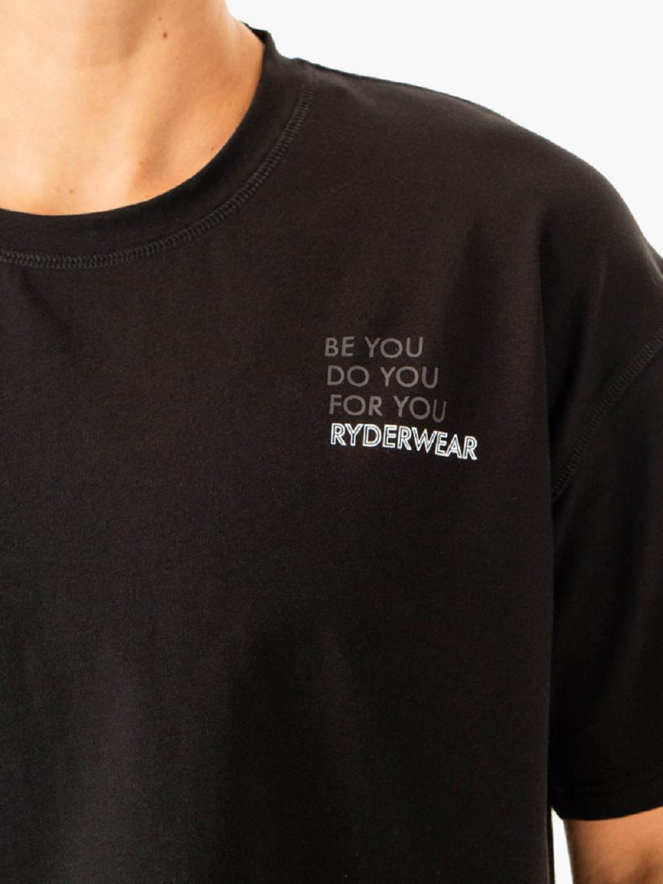 Black Women's Ryderwear Edit T-shirt | SF6930151