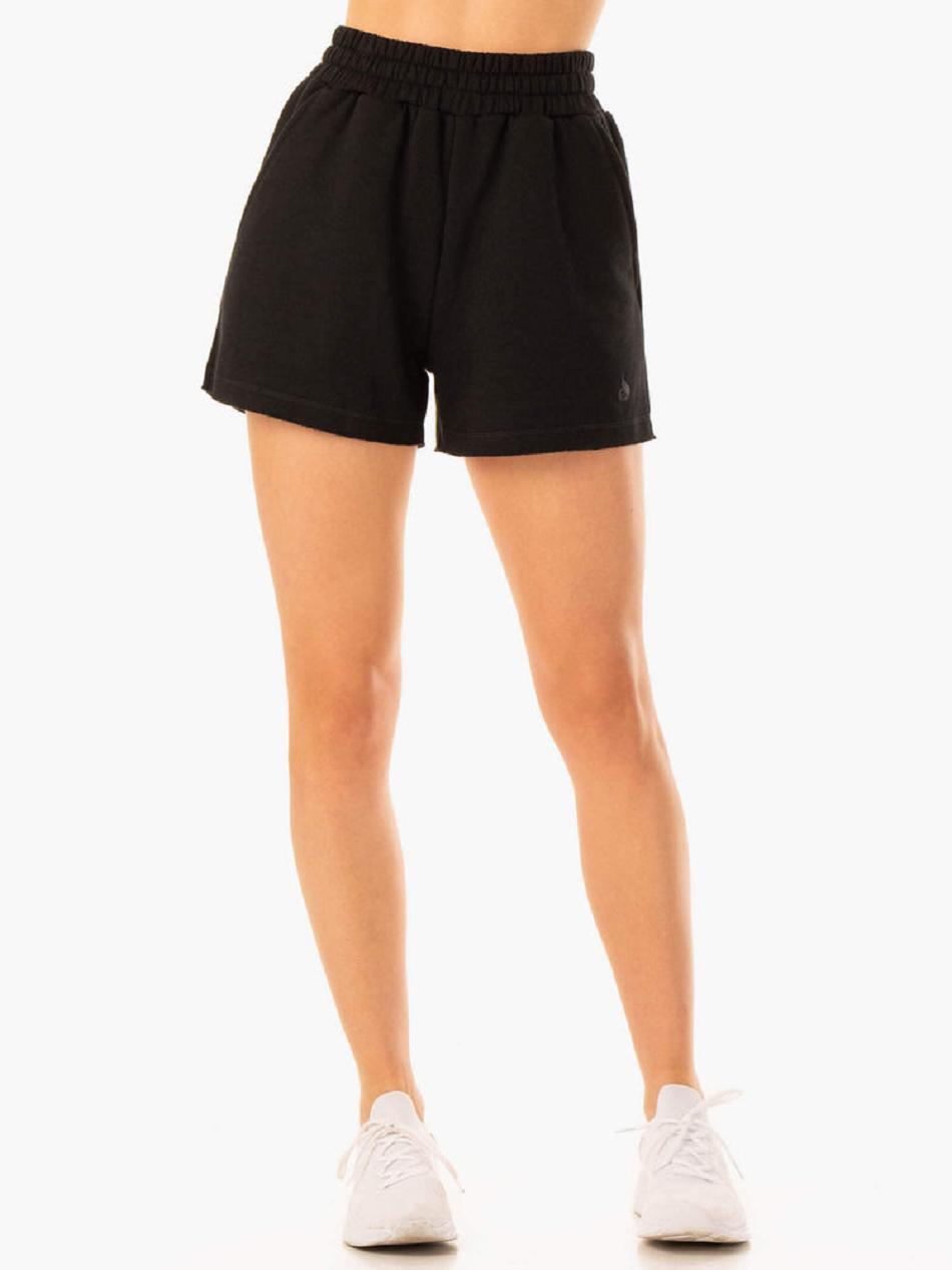 Black Women\'s Ryderwear Elevate Track Short Active Lounge | 83YR10433