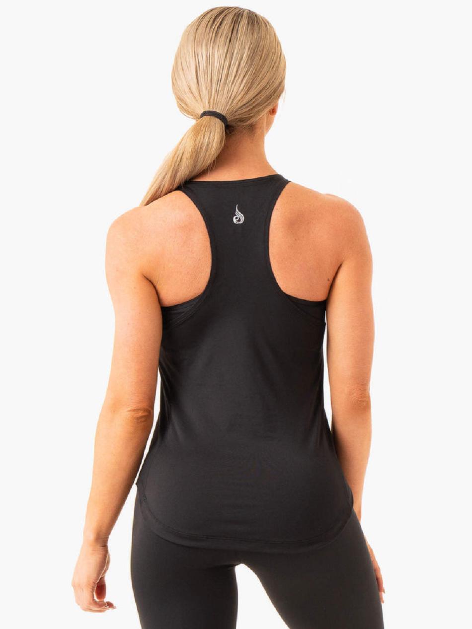 Black Women's Ryderwear Elite Mesh Training Tank Top | 103S26481