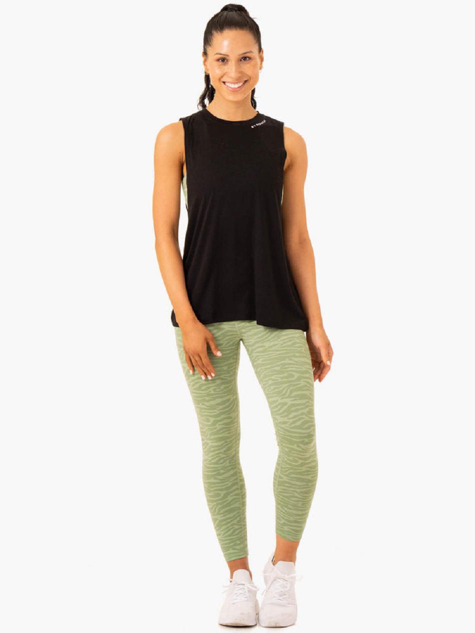 Black Women's Ryderwear Emerge Training Tanks | MT6679498