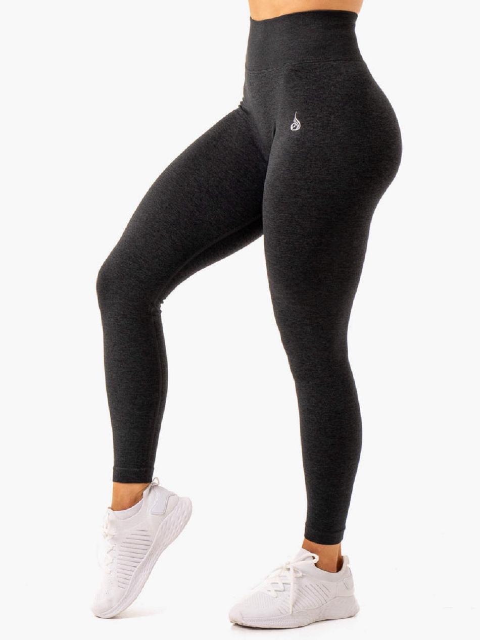 Black Women's Ryderwear Essential Leggings Seamless | DF4459911