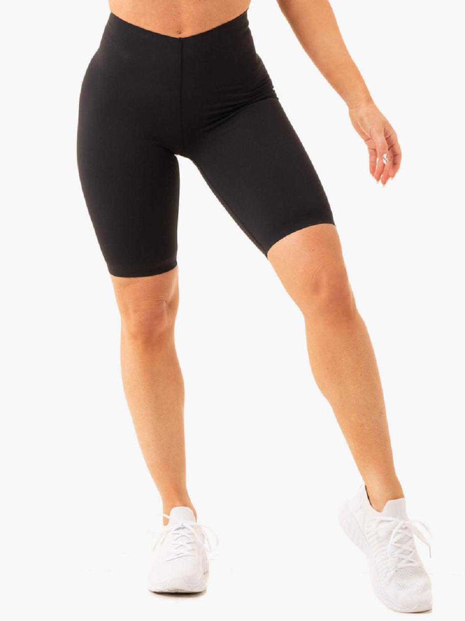 Black Women's Ryderwear Extend Compression Bike Shorts | 53KR98271