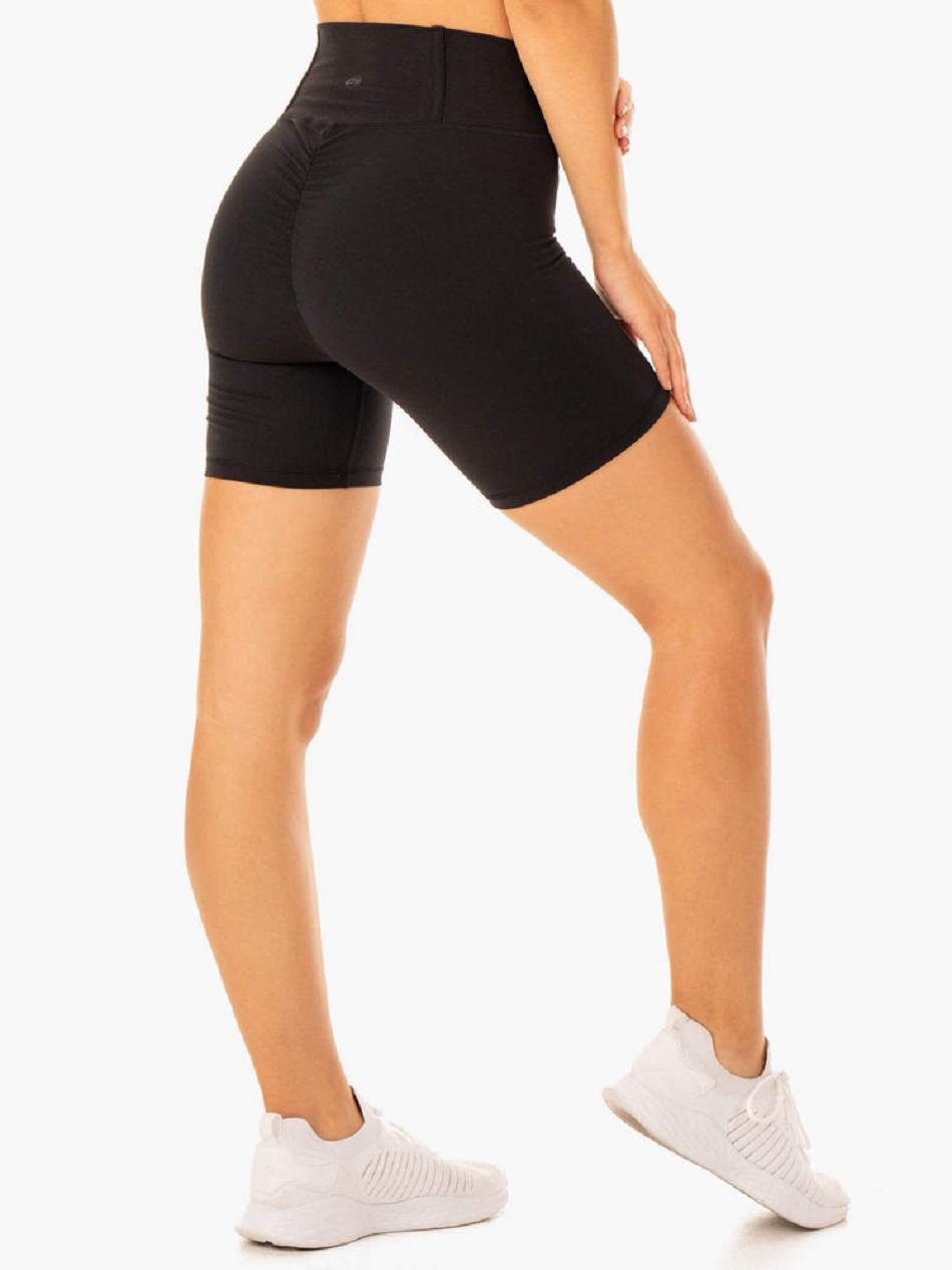 Black Women's Ryderwear Form Scrunch Bum Shorts | 112IV29815