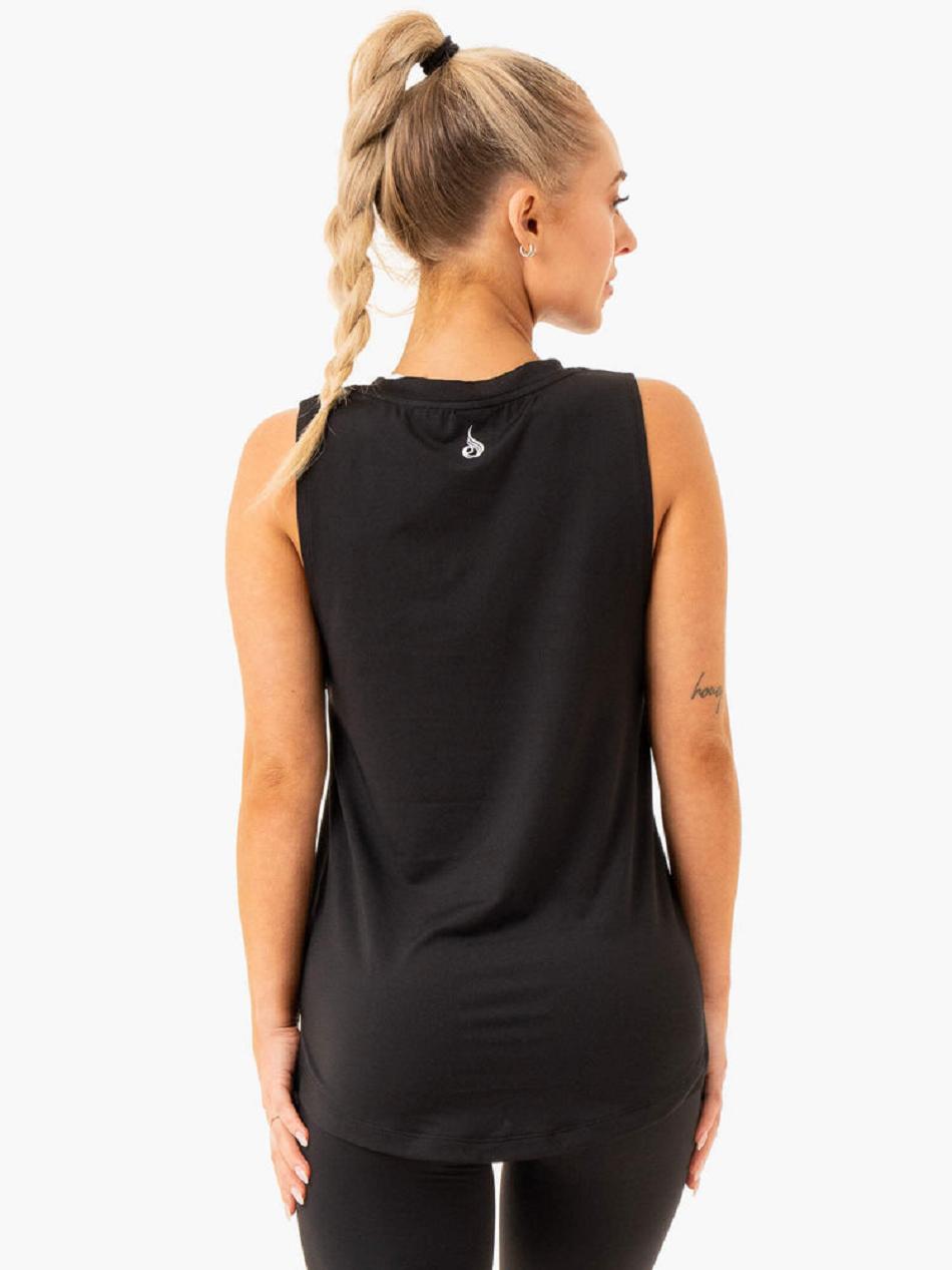 Black Women's Ryderwear Freedom Training Tanks | A2X10717