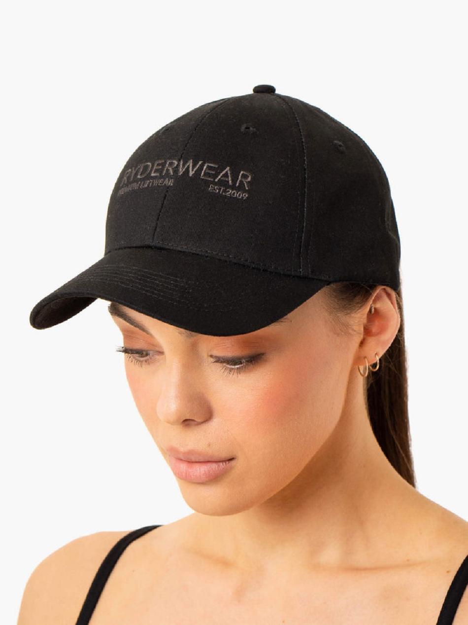 Black Women's Ryderwear Frequency Cap Accessories | 78FE91001