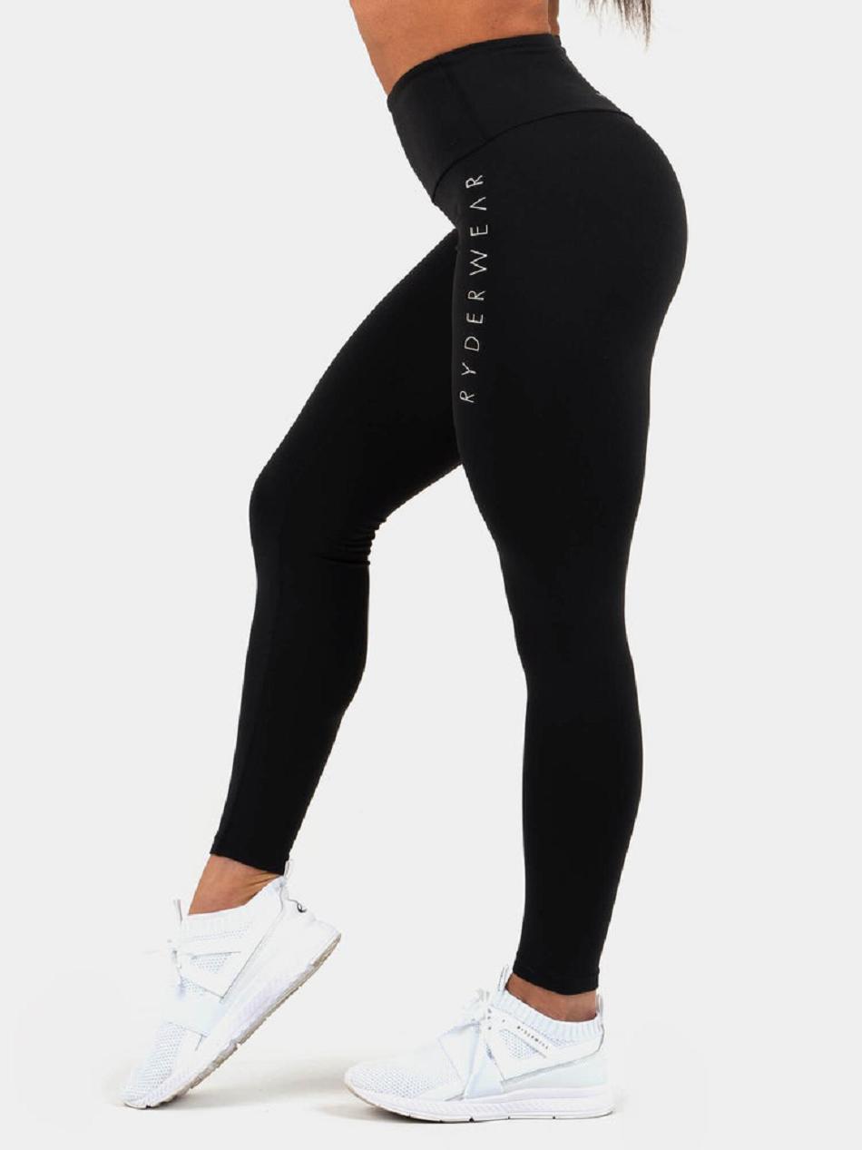 Black Women's Ryderwear Instinct Leggings Scrunch Bum | DF4191640