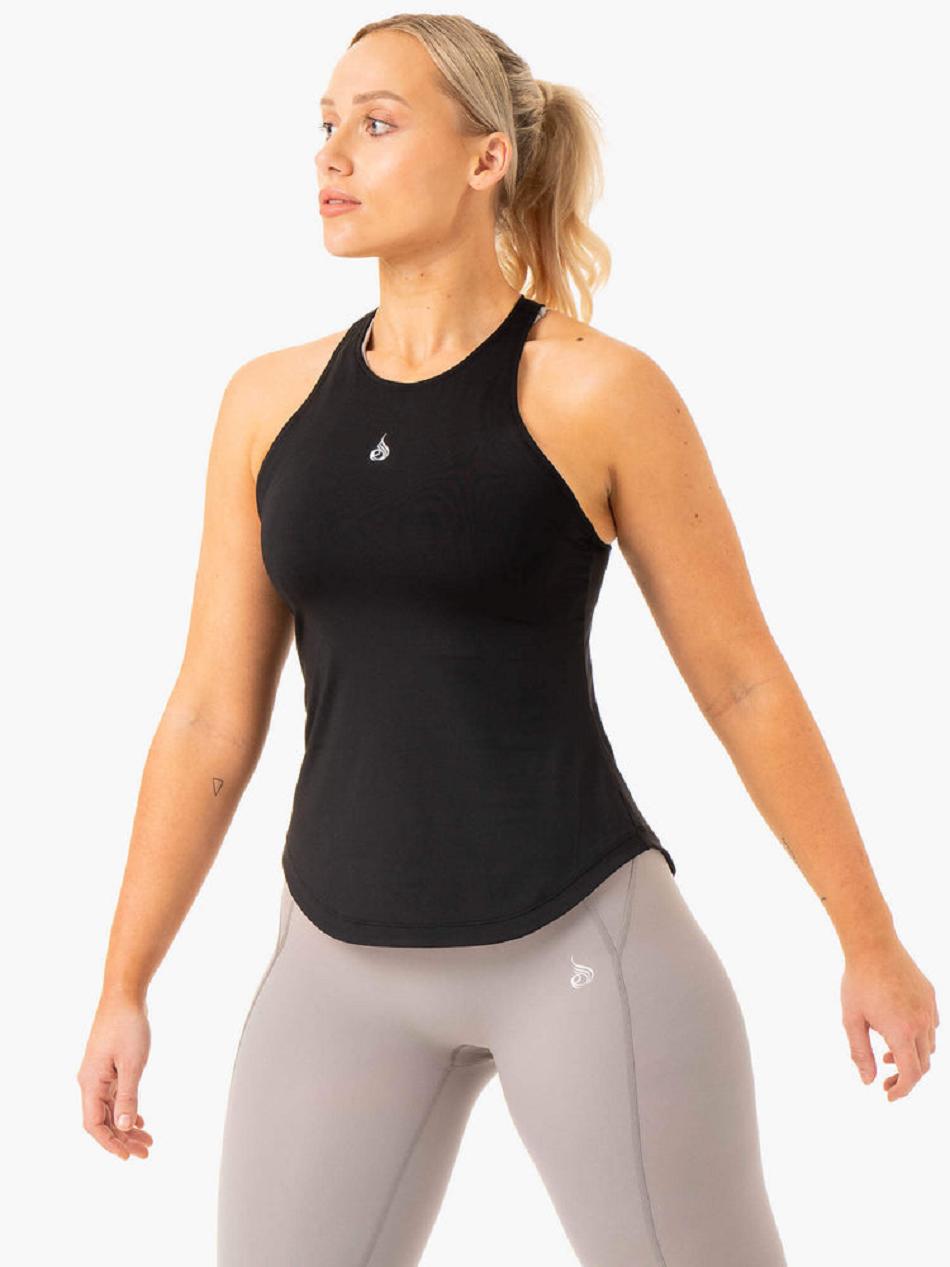 Black Women's Ryderwear Level Up Training Tanks | 68EW95326