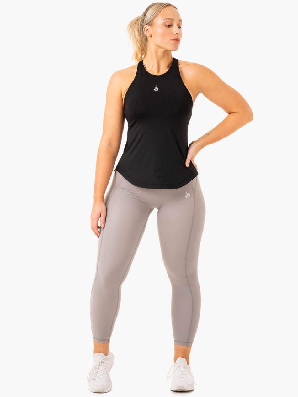 Black Women's Ryderwear Level Up Training Tanks | 68EW95326