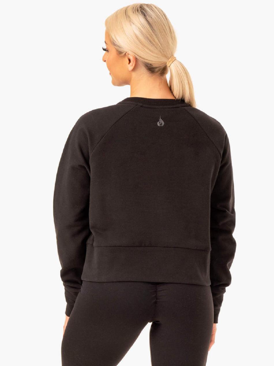 Black Women's Ryderwear Motion Sweater Top | 58RC59769