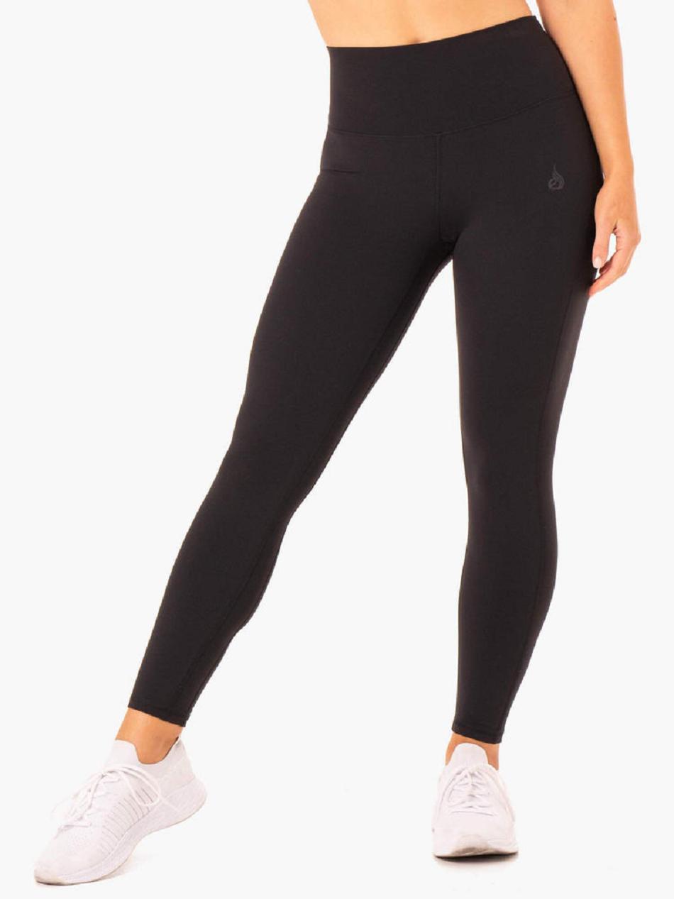 Black Women's Ryderwear NKD Align Leggings | 104IV15930