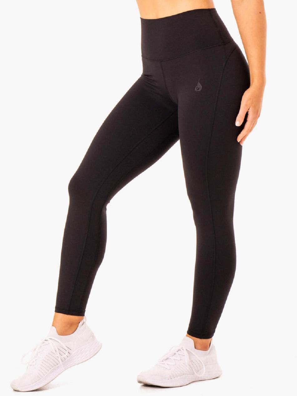 Black Women's Ryderwear NKD Align Leggings | 104IV15930