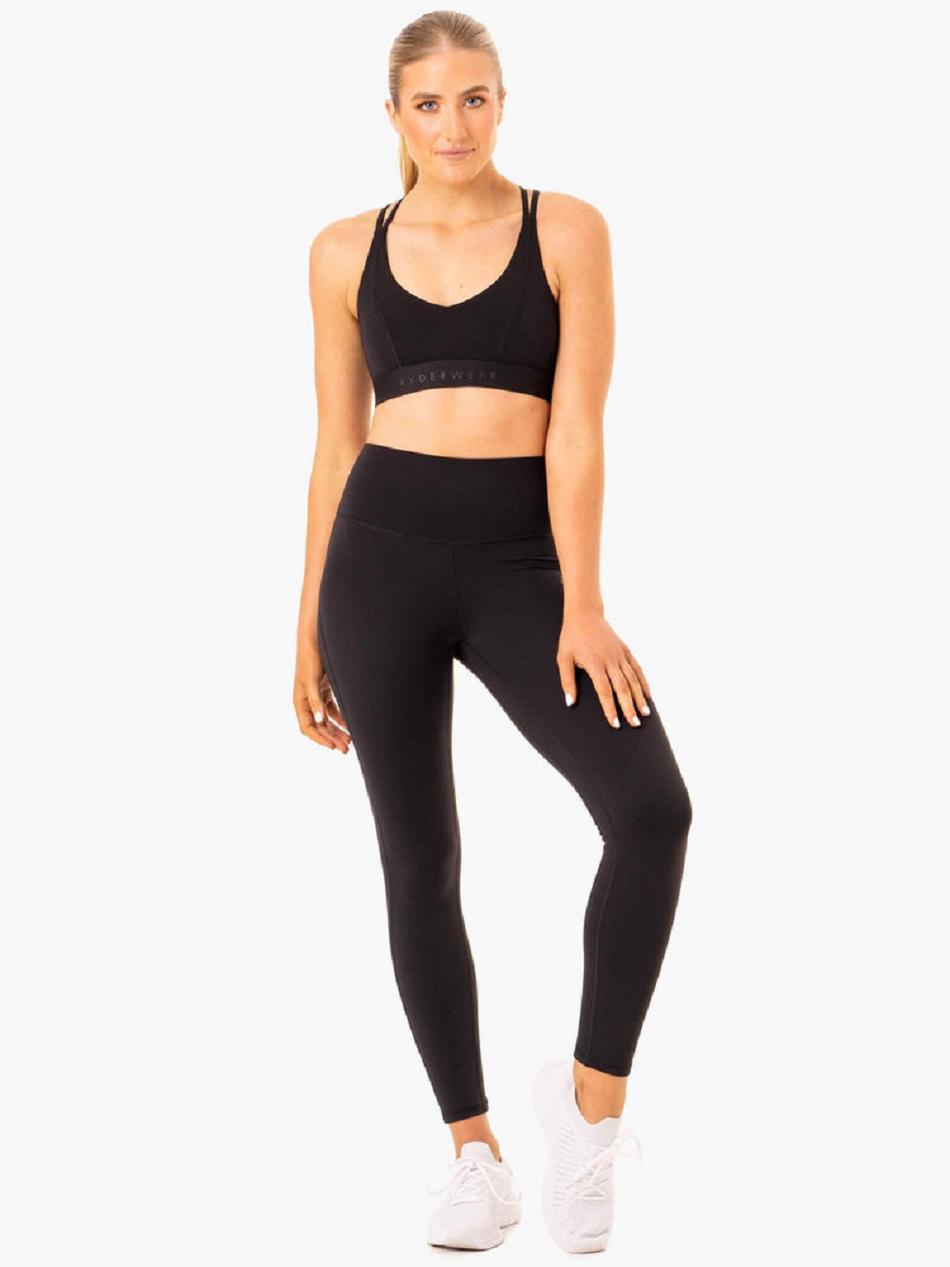 Black Women's Ryderwear NKD Align Sports Bras | FR5457780