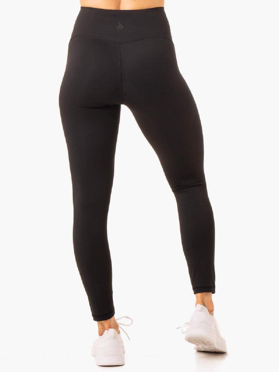 Black Women's Ryderwear NKD Frame High Waisted Leggings | 42JS35561