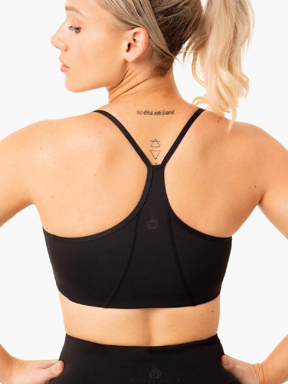 Black Women's Ryderwear NKD Frame Sports Bras | 106Y88178