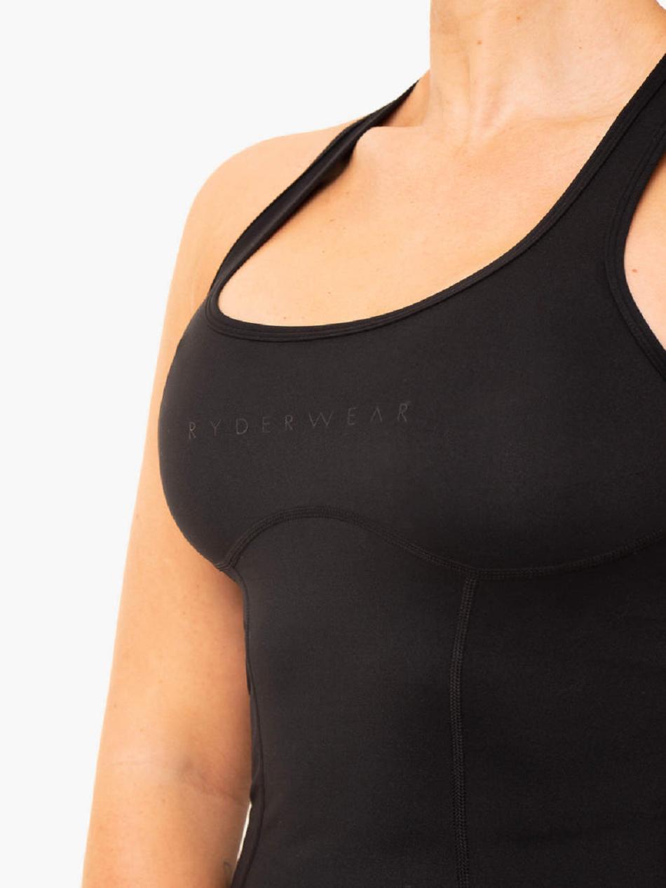 Black Women's Ryderwear NKD Frame Tank Top | G5B24978