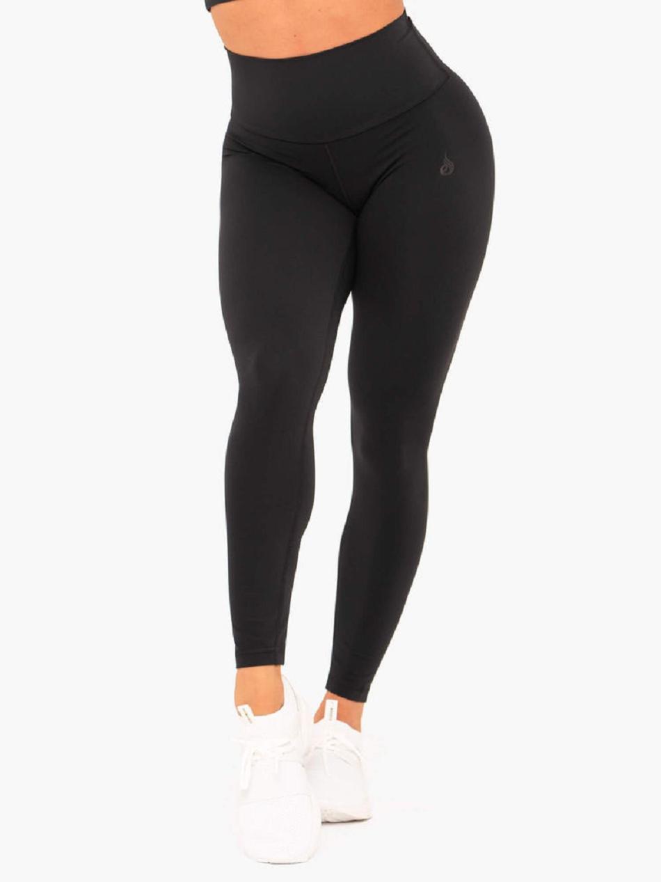 Black Women's Ryderwear NKD High Waisted Leggings | 67U3791783