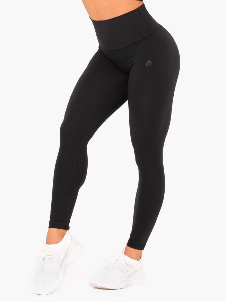 Black Women\'s Ryderwear NKD High Waisted Leggings | 67U3791783