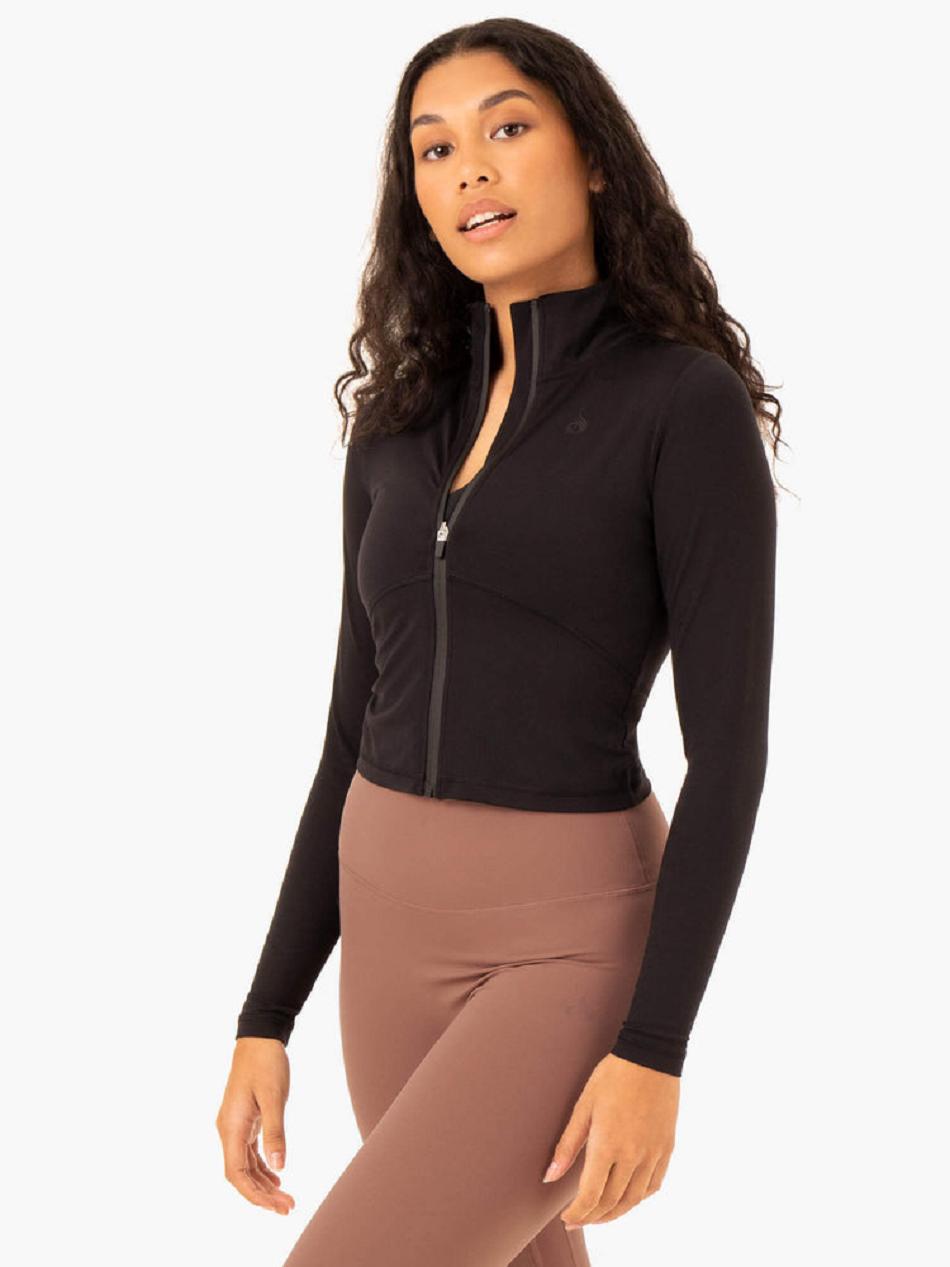 Black Women's Ryderwear NKD Refine Jackets | 75YF67698