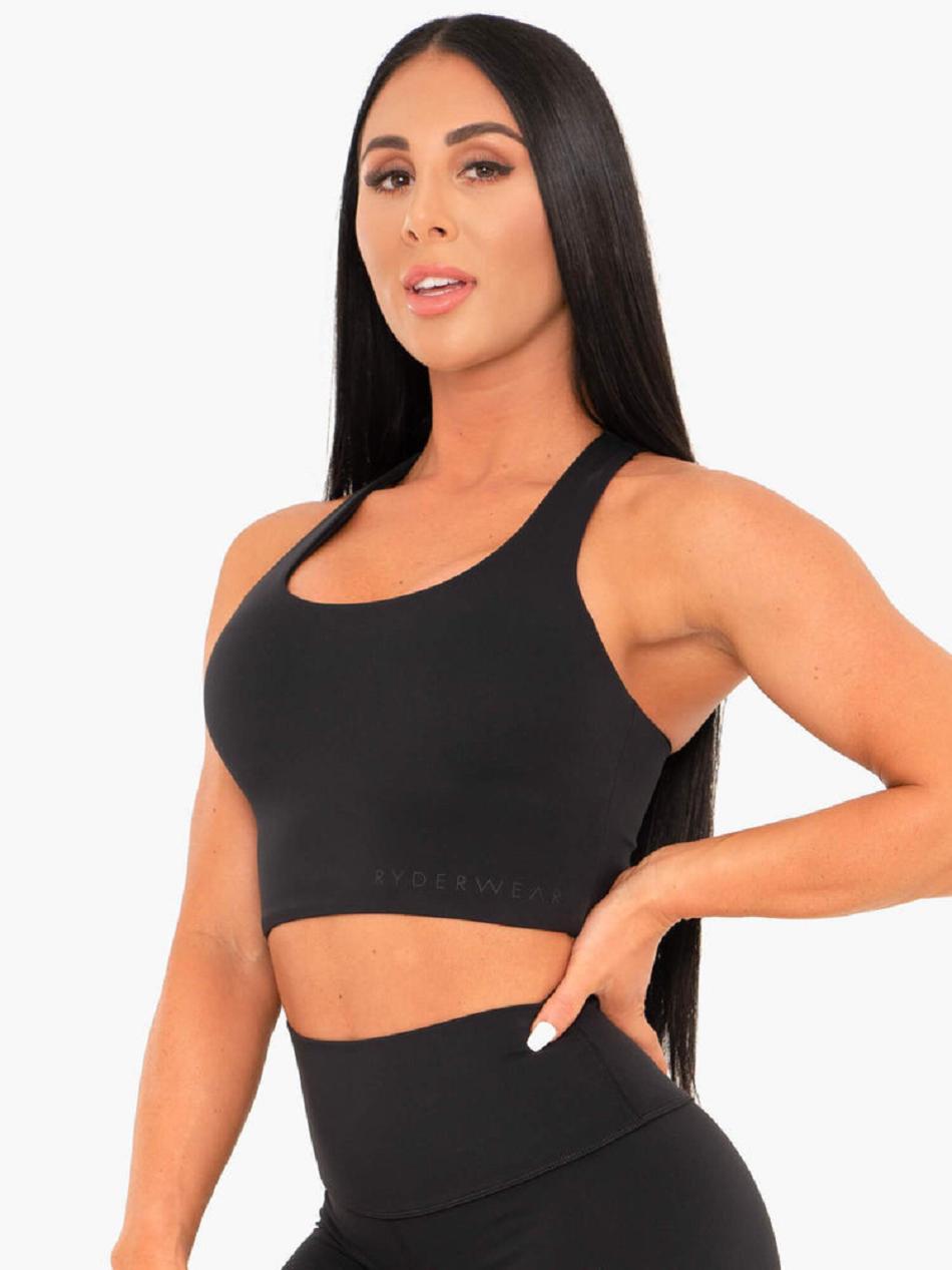 Black Women's Ryderwear NKD Sports Bras | 57RT13774