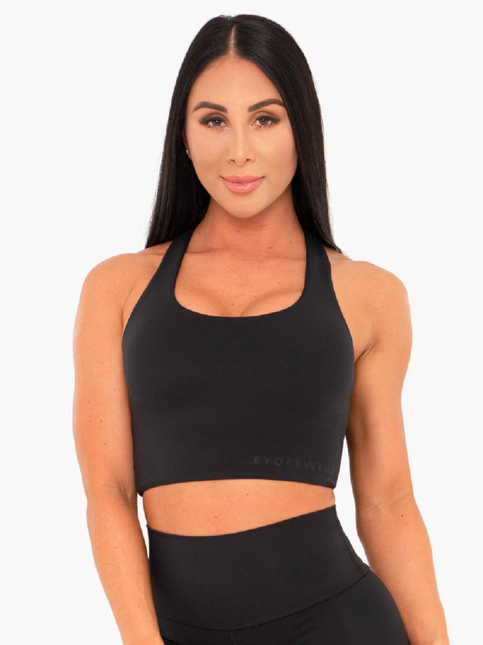 Black Women's Ryderwear NKD Sports Bras | 57RT13774