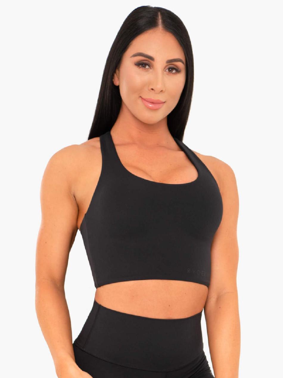 Black Women\'s Ryderwear NKD Sports Bras | 57RT13774