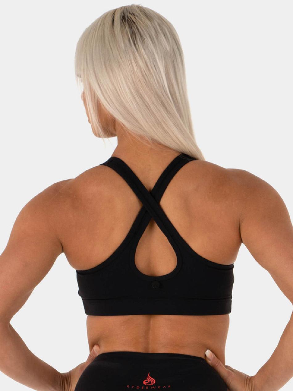 Black Women's Ryderwear Neonude Sports Bras | REH40906