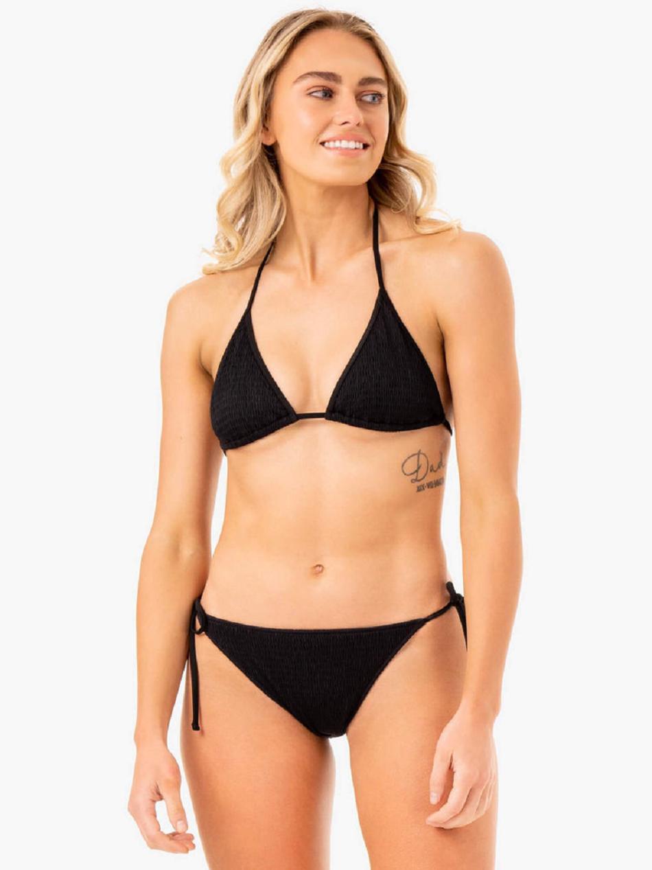 Black Women's Ryderwear Paradise Tie Bikini Bottoms Swimwear | G5B13756