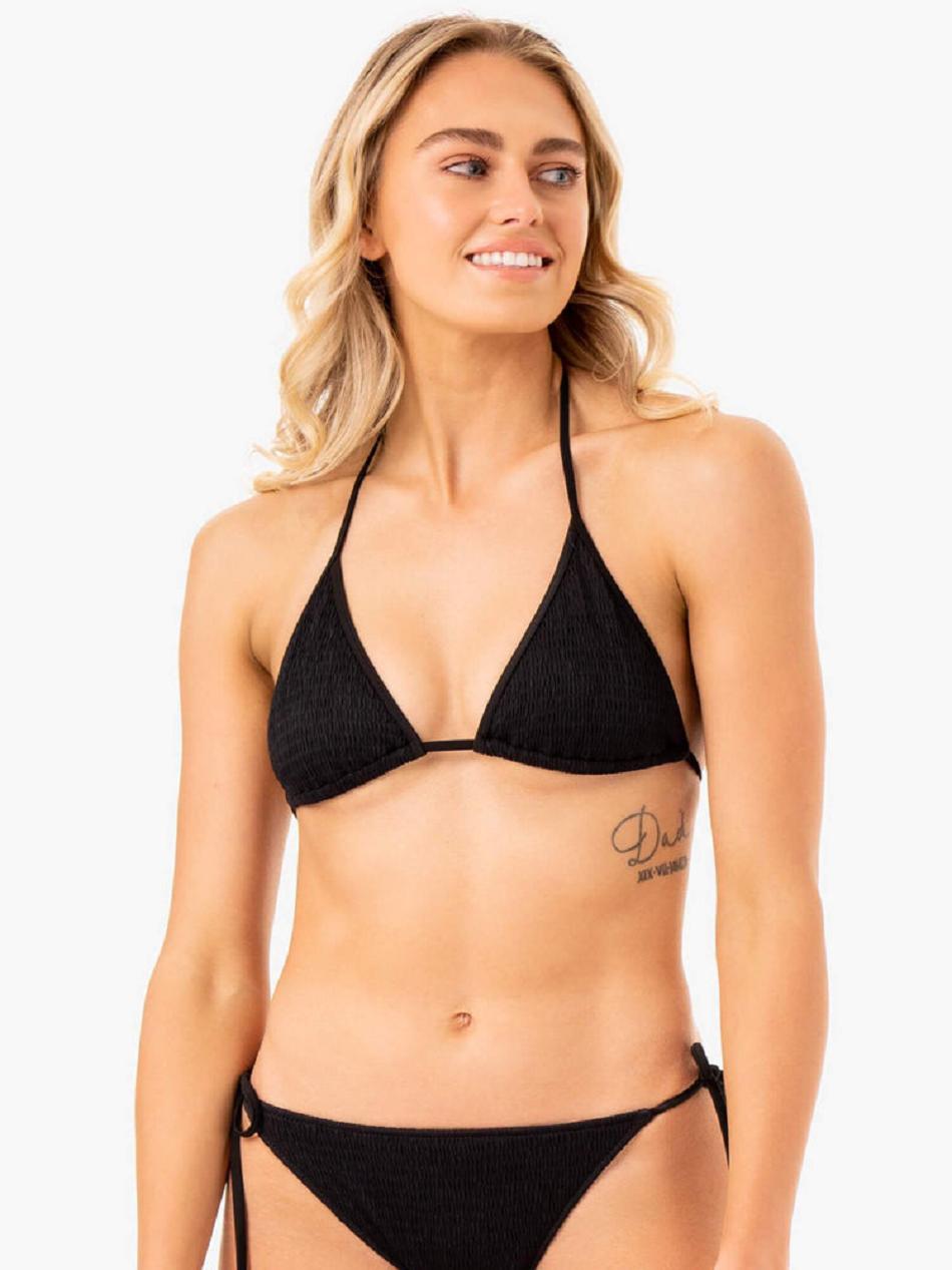 Black Women\'s Ryderwear Paradise Triangle Bikini Top Swimwear | MT7540337