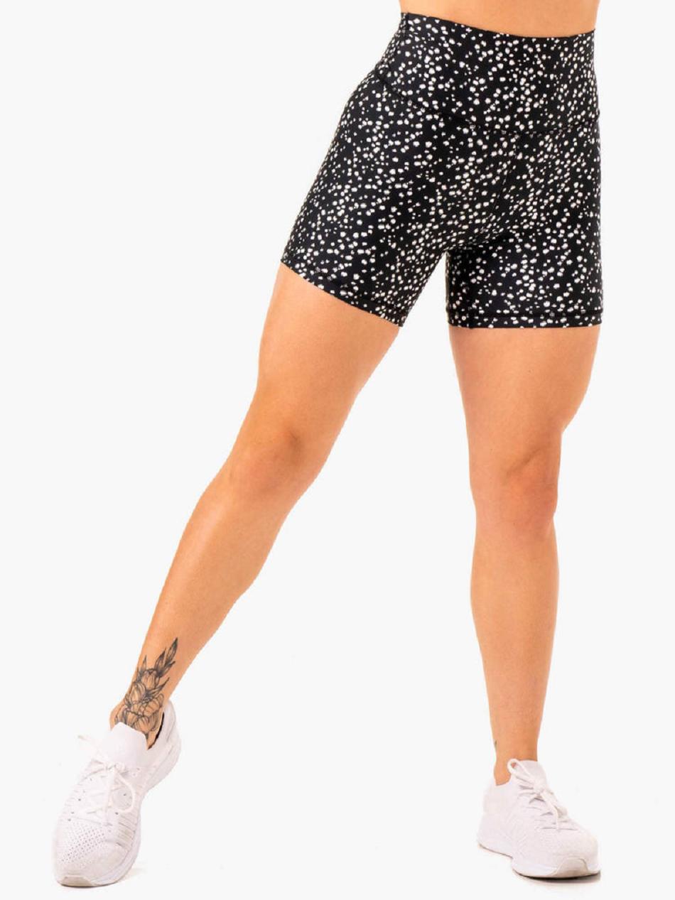 Black Women's Ryderwear Reform High Waisted Shorts | 67U5010499