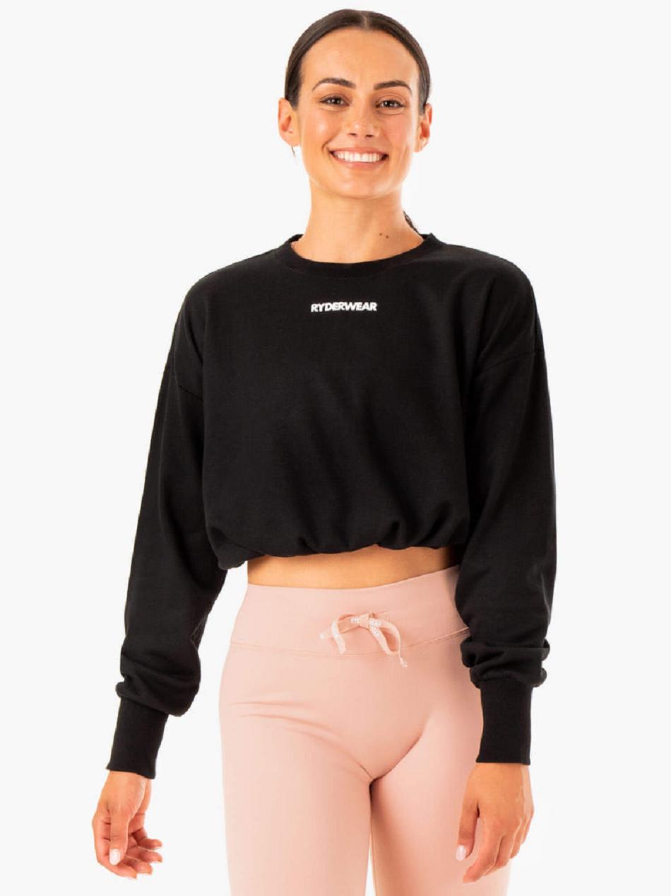 Black Women\'s Ryderwear Replay Sweaters | 72YH58569