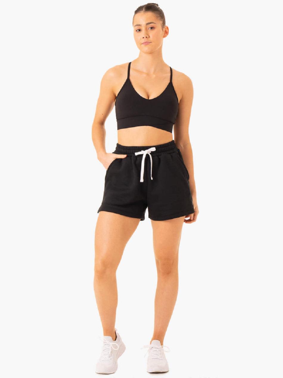 Black Women's Ryderwear Restore Track Shorts Trackset | 125Y30665