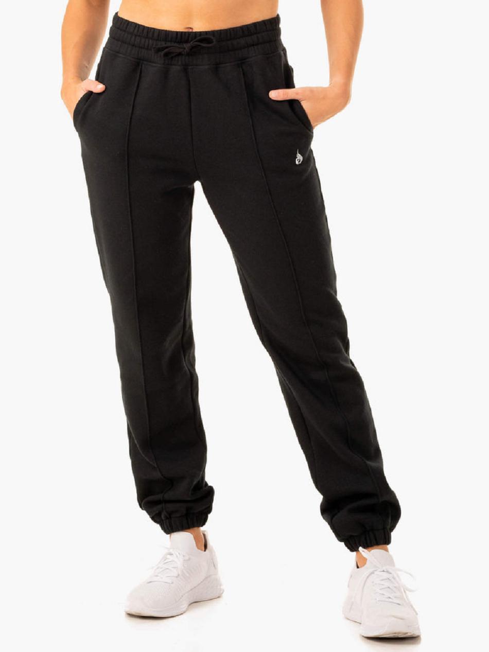 Black Women\'s Ryderwear Revival High Waisted Track Pants | 138J13135