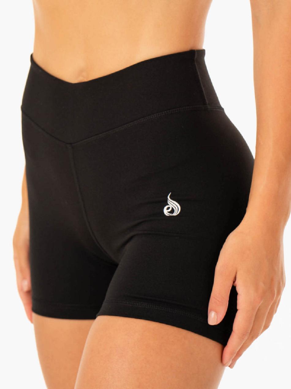 Black Women's Ryderwear Revival Scrunch Bum Shorts | MNG64366