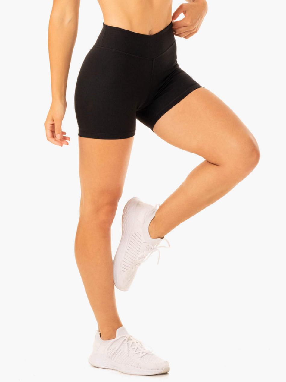 Black Women\'s Ryderwear Revival Scrunch Bum Shorts | MNG64366