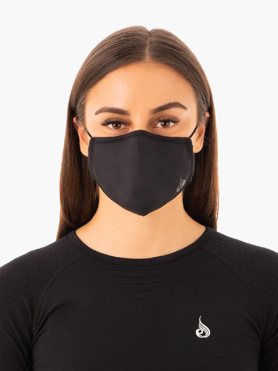 Black Women's Ryderwear Ryderwear Face Mask Accessories | TNTY64275