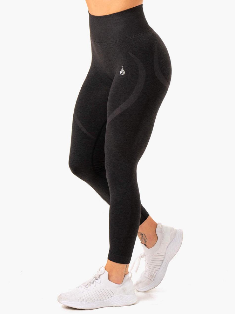 Black Women's Ryderwear Sculpt Leggings Seamless | FG4419721